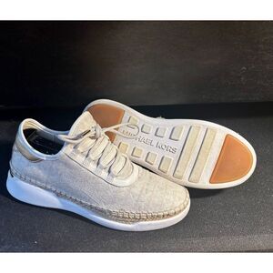 Michael Kors Women's Finch Lace-Up Canvas Low Top Sneakers - Size 7